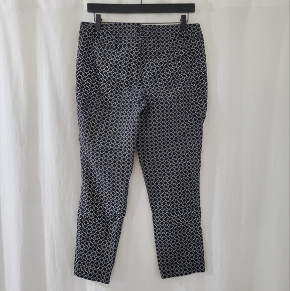 Hilary Radley Pants in Black & White Print Women's Size 8 - Picture 4 of 5